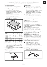 Preview for 19 page of Franke FHMA 755 4G DCL Installation And User Manual