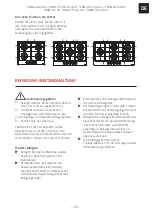 Preview for 23 page of Franke FHMA 755 4G DCL Installation And User Manual