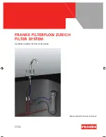 Preview for 1 page of Franke filterflow Zurich filter system Installation Manual