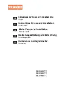 Preview for 1 page of Franke FKU 608 TC Instructions For Use And Installation