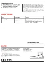 Preview for 110 page of Franke FMA 86 H BK User Manual