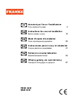 Franke FMXO 86 M Instructions For Use And Installation preview