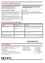 Preview for 46 page of Franke FMY 45 MW XS User Manual