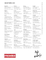Preview for 8 page of Franke Frames FS 913 P BK DC TFT AUS Installation Manual