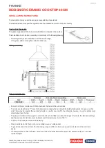 Preview for 2 page of Franke FRE604B1 Quick Start Manual