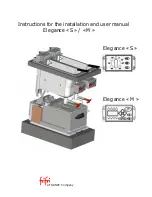 Franke FRIFRI Elegance M Instructions For The Installation And User Manual preview