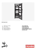 Franke FSDR 400 XS E User Manual preview