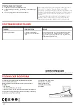 Предварительный просмотр 66 страницы Franke FSM 82 H XS User Manual