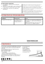 Предварительный просмотр 82 страницы Franke FSM 82 H XS User Manual