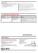 Предварительный просмотр 114 страницы Franke FSM 82 H XS User Manual