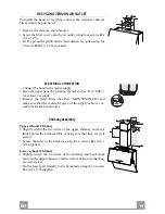 Preview for 19 page of Franke FSW908TC WH Instructions For Use And Installation