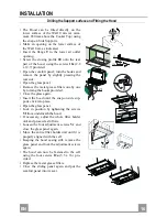 Предварительный просмотр 16 страницы Franke FTC 6462 Instructions For Use And Installation