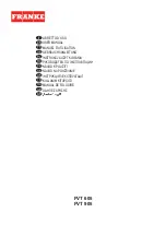 Preview for 1 page of Franke FVT 605 User Manual