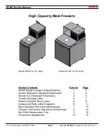 Предварительный просмотр 1 страницы Franke HCMF-18 Service Manual