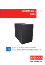 Предварительный просмотр 16 страницы Franke KE200 User Manual