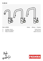 Franke KUBUS FF4250 Installation Manual предпросмотр