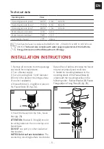 Предварительный просмотр 5 страницы Franke KUBUS FF4250 Installation Manual