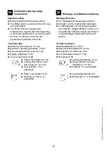 Preview for 6 page of Franke Make it Wonderful HDTX816L 2000100968 Installation And Operating Instructions Manual