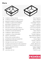 Preview for 1 page of Franke Maris MRG 210-37 Installation And User Manual