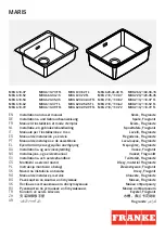 Franke MARIS MRG 610-37 Installation And User Manual preview