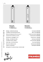 Preview for 1 page of Franke MIRANIT 2030066547 Installation And Operating Instructions Manual