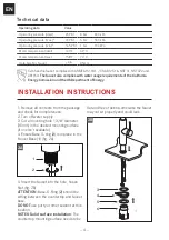 Preview for 4 page of Franke PESCARA PULL DOWN FF4700 Installation Manual