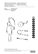 Franke PROTRONIC 2000101180 Installation And Operating Instructions Manual preview