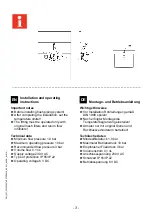 Preview for 3 page of Franke PROTRONIC-S 2030025078 Installation And Operating Instructions Manual