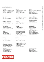 Preview for 12 page of Franke PROTRONIC-S EPRTRS0028 Installation And Operating Instructions Manual