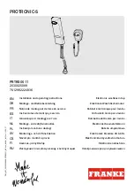 Preview for 4 page of Franke PROTRONIC-S PRTRS0011 Installation And Operating Instructions Manual