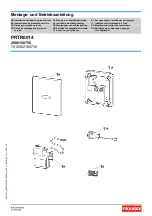 Franke PRTR0014 Installation And Operating Instructions Manual предпросмотр