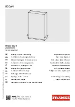 Preview for 1 page of Franke RODAN RODX600ME Installation And Operating Instructions Manual