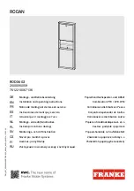 Franke RODAN RODX602 Installation And Operating Instructions Manual preview