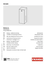 Franke RODAN RODX618 Installation And Operating Instructions Manual preview