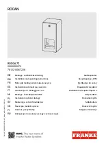 Franke RODAN RODX672 Installation And Operating Instructions Manual предпросмотр