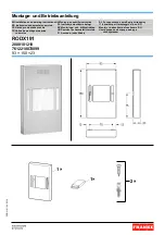 Preview for 1 page of Franke RODX191 Installation And Operating Instructions