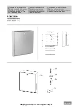 Franke RODX600 Installation And Operating Instructions preview