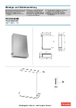 Preview for 1 page of Franke RODX600ME Installation And Operating Instructions