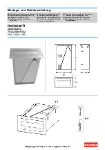 Preview for 1 page of Franke RODX600TT Installation And Operating Instructions Manual