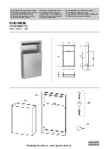 Preview for 1 page of Franke RODX605E Installation And Operating Instructions