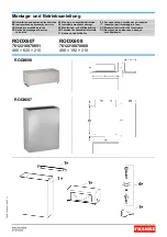 Preview for 1 page of Franke RODX608 Installation And Operating Instructions Manual