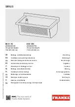 Preview for 1 page of Franke SIRIUS BS311N Installation And Operating Instructions Manual