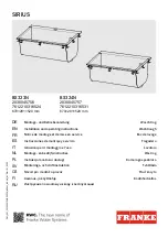 Preview for 1 page of Franke SIRIUS BS323N Installation And Operating Instructions Manual