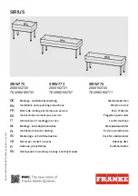 Preview for 1 page of Franke SIRIUS SIRW770 Installation And Operating Instructions Manual