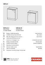 Franke SIRIUS WSPL0017 Installation And Operating Instructions Manual предпросмотр