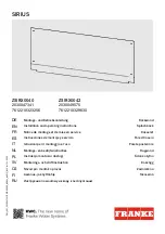 Franke SIRIUS ZSIRX0040 Installation And Operating Instructions Manual preview