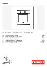 Franke SMART GN 86 M H BK Installation And User Manual предпросмотр