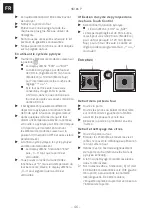 Preview for 46 page of Franke SMART SM 86 P Installation And User Manual