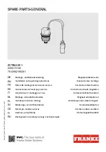 Franke SPARE-PARTS-GENERAL ZCTRL0001 Installation And Operating Instructions Manual preview