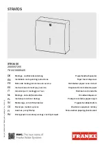 Preview for 1 page of Franke STRATOS STRX600 Installation And Operating Instructions Manual